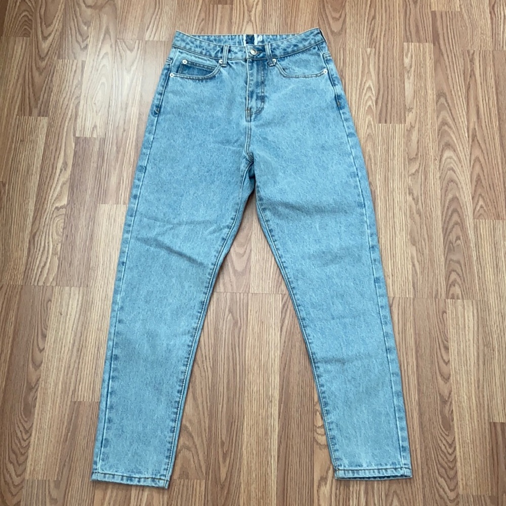 Princess Polly Slim Straight Leg Jeans Light
